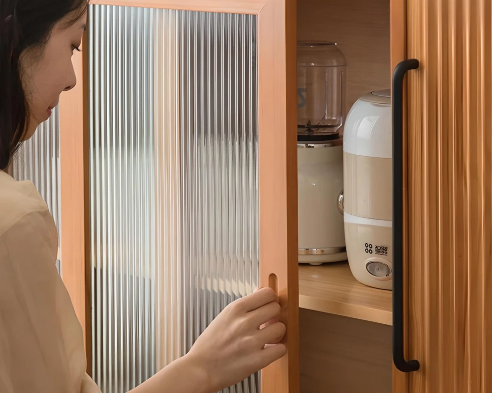 glass front sideboard