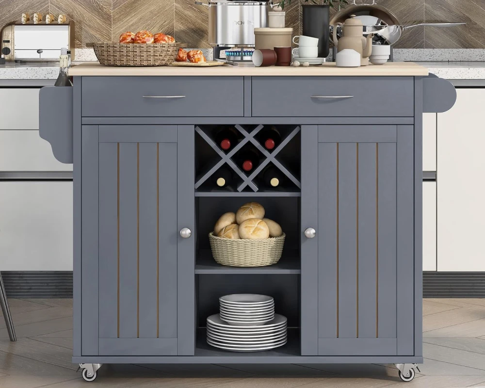 kitchen utility cart with wheels